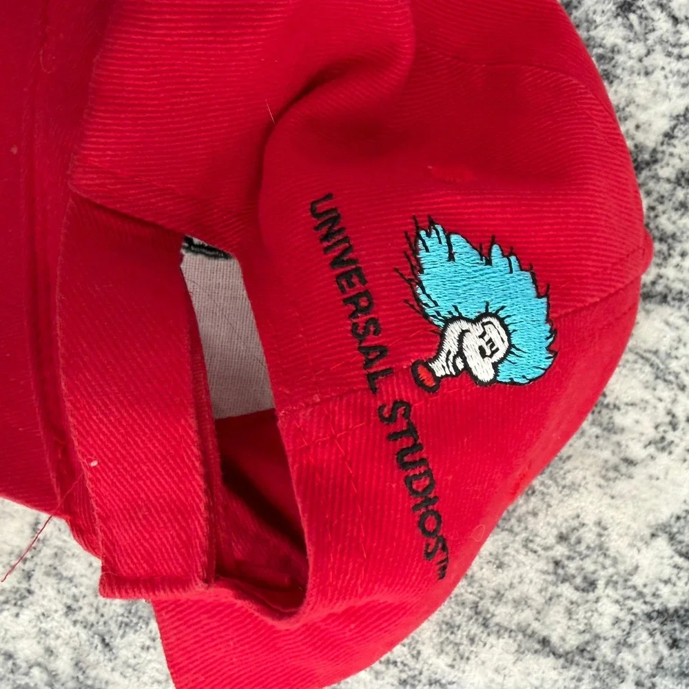 Universal Studios Dr Seuss Thing 1 Baseball Hat Kids Red Adjustable Cap Kids